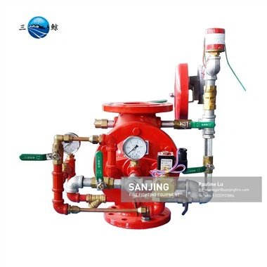 Válvula de alarme elétrica para sistema de aspersão de tubulação seca